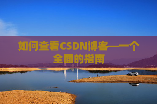 如何查看CSDN博客—一个全面的指南